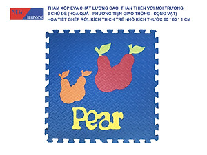 Tấm thảm chơi xếp hình EVA xếp hình lồng vào nhau thân thiện với môi trường dành cho trẻ em để tập bò.