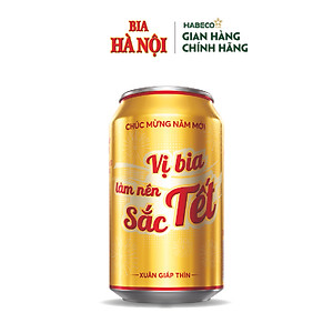 Lốc 6 lon Bia Hà Nội (330ml/lon)