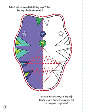 Cắt, Gấp, Tô Màu - Thế Giới Khủng Long