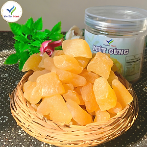 Mứt Gừng Viên Dẻo Ít Ngọt 250g VietTin Mart