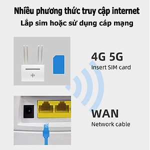 Bộ phát wifi từ sim 4G Pixlink CPE T901 Pro , router wifi 4 râu tốc độ cao  300Mbps, phủ sóng rộng, tích hợp 4 cổng WAN/LAN tiện dụng, phù hợp với tất cả các loại sim ở VN - Hàng Chính Hãng / Hàng Nhập Khẩu