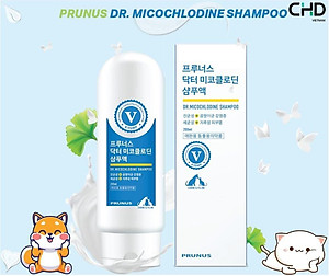 SỮA TẮM TRỊ NẤM VÀ VIÊM DA CHO CHÓ MÈO PRUNUS DR. MICOCHLODINE SHAMPOO 200ml