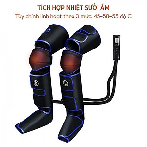 Máy Nén Ép Trị Liệu Suy Giãn Tĩnh Mạch Chân Nikio NK-287 - Massage Chân Bằng Công Nghệ Túi Khí Tân Tiến Với Áp Suất 50 Kpa - Tích Hợp Nhiệt Sưởi Ấm Đầu Gối - Tăng Tuần Hoàn Máu, Hỗ Trợ Cải Thiện Suy Giãn Tĩnh Mạch Và Đau Nhức Chân