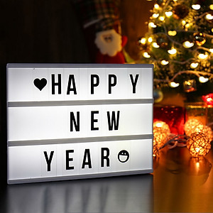 Hộp đèn led gắn chữ cái trang trí size A4 cực đáng yêu