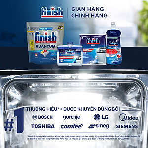 Combo 4 túi Viên Rửa Chén Bát Finish Powerball Quantum 21 viên