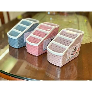 Khay Nhựa Tiện Ích 4 Ngăn Việt Nhật , Khay Nhựa 4 Ngăn Để Vật Dụng Văn Phòng , Khay Nhựa 4 ngăn Để Dụng Cụ Trang Điểm - Hàng chính hãng 
