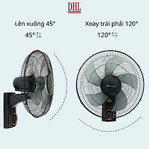 Quạt treo tường điện tử Mitomo FTT-60AE NEW 2024, có điều khiễn từ xa, hẹn giờ hàng chính hãng - Bảo hành 2 năm