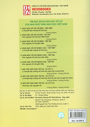 Hóa Học Vô Cơ Cơ Bản Tập 1 - Lí Thuyết Đại cương Về Hóa học 