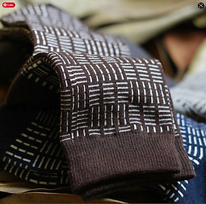 SET 5 tất nam dài đi giày tây công sở họa tiết caro nhỏ MM3