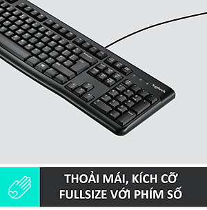 Bàn phím có dây Logitech K120 - Hàng chính hãng