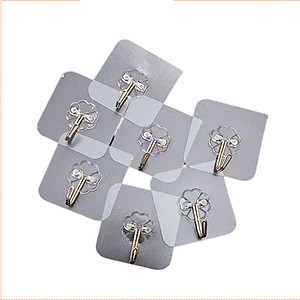 Móc Dán Tường ,Treo Đồ Trong Suốt Siêu Dính, Chịu Lực Tốt