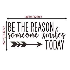 Decal dán tường Be the reason ( 27 x 56 cm)