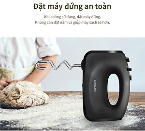 Máy đánh trứng Lock&Lock Hand Mixer EJM501DGRY 250-300W - Hàng chính hãng
