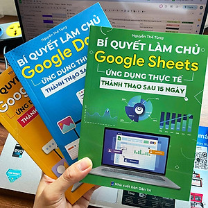 Sách Google Sheets - Google Docs - Google Slide Bộ 3 Cuốn Tin Học Online Thành Thạo Sau 15 Ngày, Tặng Video Bài Giảng