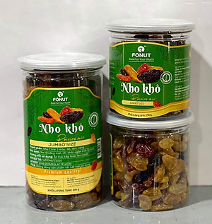 Nho Khô Chile 3 màu hộp 500gr