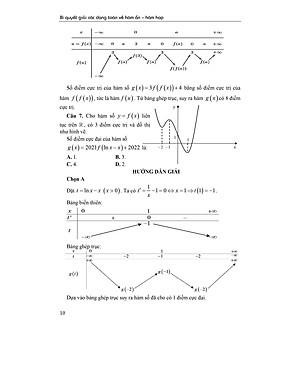 BÍ QUYẾT GIẢI CÁC DẠNG TOÁN VỀ HÀM ẨN - HÀM HỢP