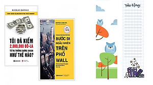 Combo 2 cuốn Tôi Đã Kiếm Được 2.000.000 Đô-La Từ Thị Trường Chứng Khoán Như Thế Nào? +Bước Đi Ngẫu Nhiên Trên Phố Wall ( Tặng kèm bookmark) 
