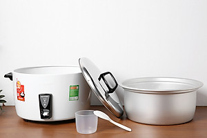 Nồi Cơm Điện Nắp Rời Sharp KSH-D55V (5L) - Trắng - Hàng chính hãng