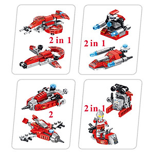 Đặc tính sản phẩm Đồ Chơi Lắp Ráp Trẻ Em Robot Sieeu Nhân 12 trong 1 - Bằng nhựa ABS an toàn