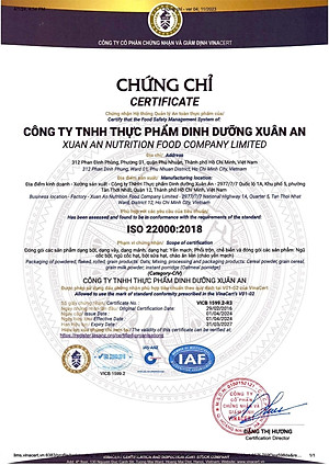 Ngũ Cốc Yến Mạch, Óc Chó Và Mè Đen Xuân An [ít đường] Túi 400G {25g*16 gói}
