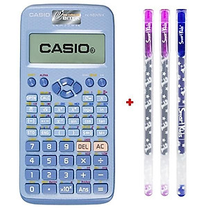 Máy Tính Casio FX580VN X-BU - Màu Xanh - Tặng Kèm 3 Bút Gel G01 0.5 mm (2 Mực Tím + 1 Mực Xanh)