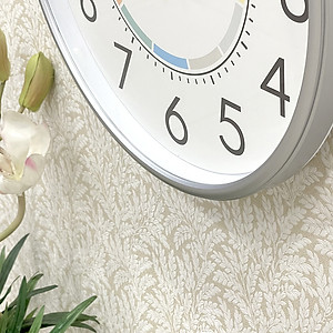 Đồng hồ Rhythm CMG595NR66 – KT 31.0 x 4.5cm/735g, vỏ nhựa, dùng Pin.