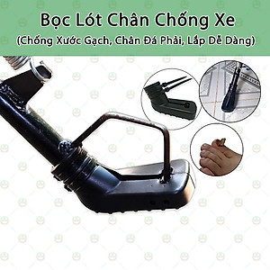 [Combo 10] Lót Bọc Chân Chống Xe Máy Hàng Chính Hãng - Cao Su Chống Trầy Nền Nhà - Kèm Dây Rút Màu ngẫu nhiên- Chất Liệu Dày Dặn Bền Đẹp 