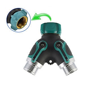 Van chia nước chia 2 chữ Y 2 đầu ra, 2 khóa van độc lập, phi 27mm ¾, đầu nối ống nước chia 2