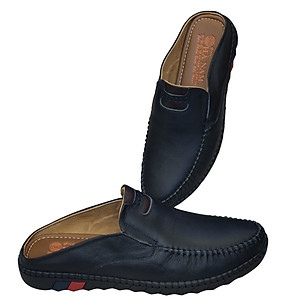 Dép Bít Mũi Nam HA NAM Da Bò Thật Cao Cấp GSB2075