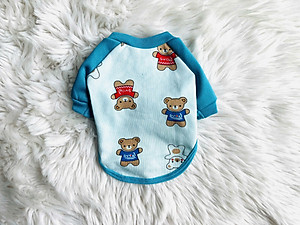 ÁO THUN NỈ PHOM RAGLAN MẶC ẤM CHO THÚ CƯNG CHÓ MÈO