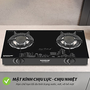 Bếp Gas Dương Hồng Ngoại Sunhouse SHB2202-EC - Hàng Chính Hãng