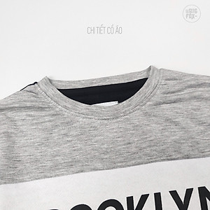 Bộ dài tay bé trai BIGFOX - MISS MEOW size đại, bộ thu đông cho bé phong cách Âu Mỹ phối 3 màu Brooklyn 11 - 38kg