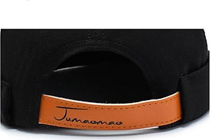 Mũ tròn Miki màu trơn phong cách cổ điển độc đáo – thêu chữ kiểu dáng đơn giản