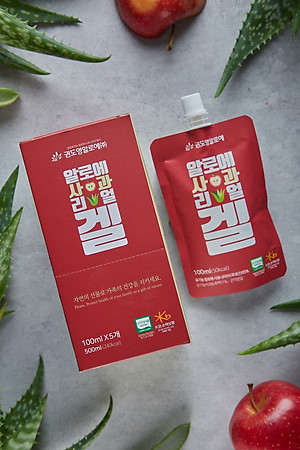 NƯỚC NHA ĐAM SÂM TÁO HỮU CƠ (hộp 5 gói) HỖ TRỢ TIÊU HÓA