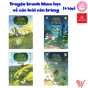 Sách - Truyện Tranh Khoa Học Về Các Loài Côn Trùng - Đom Đóm, Bọ Ngựa, Ve Sầu Và Sâu Bắp Cải - Đinh Tị Books