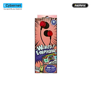 Tai nghe nhét tai có dây jack 3.5mm Remax RM-512 (New Package) - Hàng chính hãng