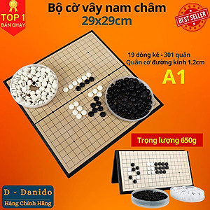 Bộ cờ vây nam châm chất lượng cao 28x28 và 37x37cm, Có hộp đựng là bàn cờ vây - Chính Hãng D Danido