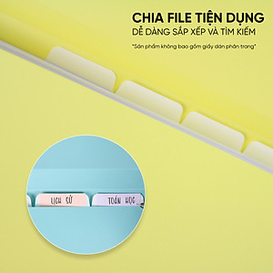 Cặp Đựng Tài Liệu A4 Nhiều Ngăn AO+ Switch ON (5 Ngăn/ Có Phân Trang)