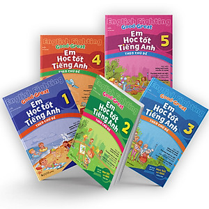 Combo 5 cuốn English Fighting Good and Great Em học tốt tiếng Anh tiểu học (Lớp 1,2,3,4,5)
