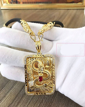 Dây Chuyền Nam Mặt Rồng Vàng Mạ 24k MD54