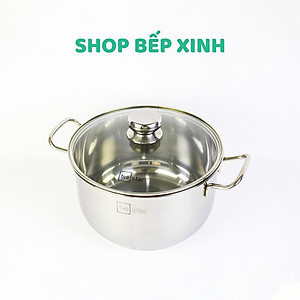 Bộ nồi chảo xửng hấp 3 Đáy Inox 430 cao cấp Fivestar Standard bếp từ nắp kính , tặng 1 vá canh