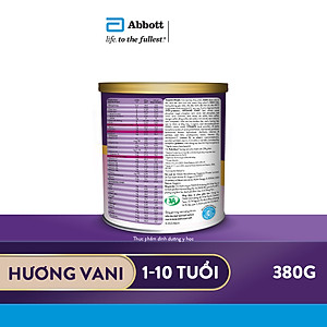 Sữa bột Abbott Pediasure hương vani ít ngọt cho trẻ từ 1 - 10 tuổi (380g)