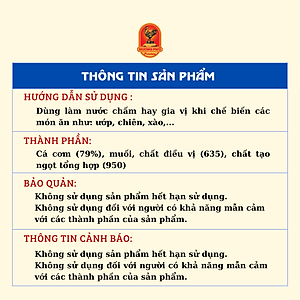 Nước mắm cá cơm Hương Phú 20 độ đạm 500ML - Hàng chính hãng