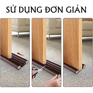 Thanh chặn cửa, nẹp xốp chặn khe hở bọc da, ron cửa ngăn côn trùng, cách âm, ngăn bụi, chống thoát hơi máy lạnh Legaxi