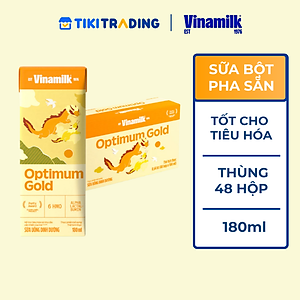 Thùng 48 Hộp Sữa Bột Pha Sẵn Vinamilk Optimum Gold 180ml