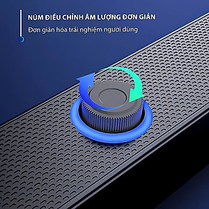 Loa Buletooth Bass siêu mạnh kết nối PC Laptop điện thoại tivi, loa vi tính để bàn E-3511 công suất 6W Usb/ jack 3.5mm - Hàng chính hãng