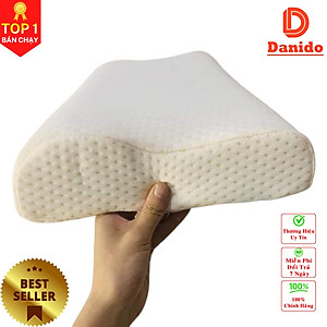 Gối cao su chống đau cột sống - Gối cao su dành cho người hay ngủ ngáy mỏi cổ vai gáy – Hàng chính hãng