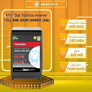Máy giặt Toshiba Inverter 12 Kg AW-DUK1300KV(SG) - Hàng chính hãng (chỉ giao HCM)