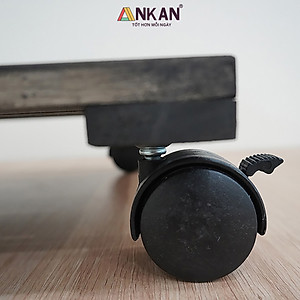 Kệ Để Chậu Cây Có Bánh Xe Cỡ Lớn 35cm Màu Xám Đen Dùng Để Để Chậu Cây - Chậu Hoa Thuận Tiện Di Chuyển