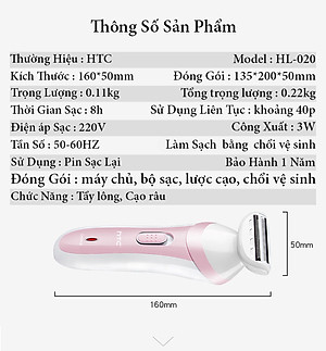 Máy Tỉa Lông Đa Năng 4 In 1 Cạo Lông Mày, VùngK ín, Mặt ,Nách, Chân, Tay, Tỉa Lông Mũi - Hàng Chính Hãng